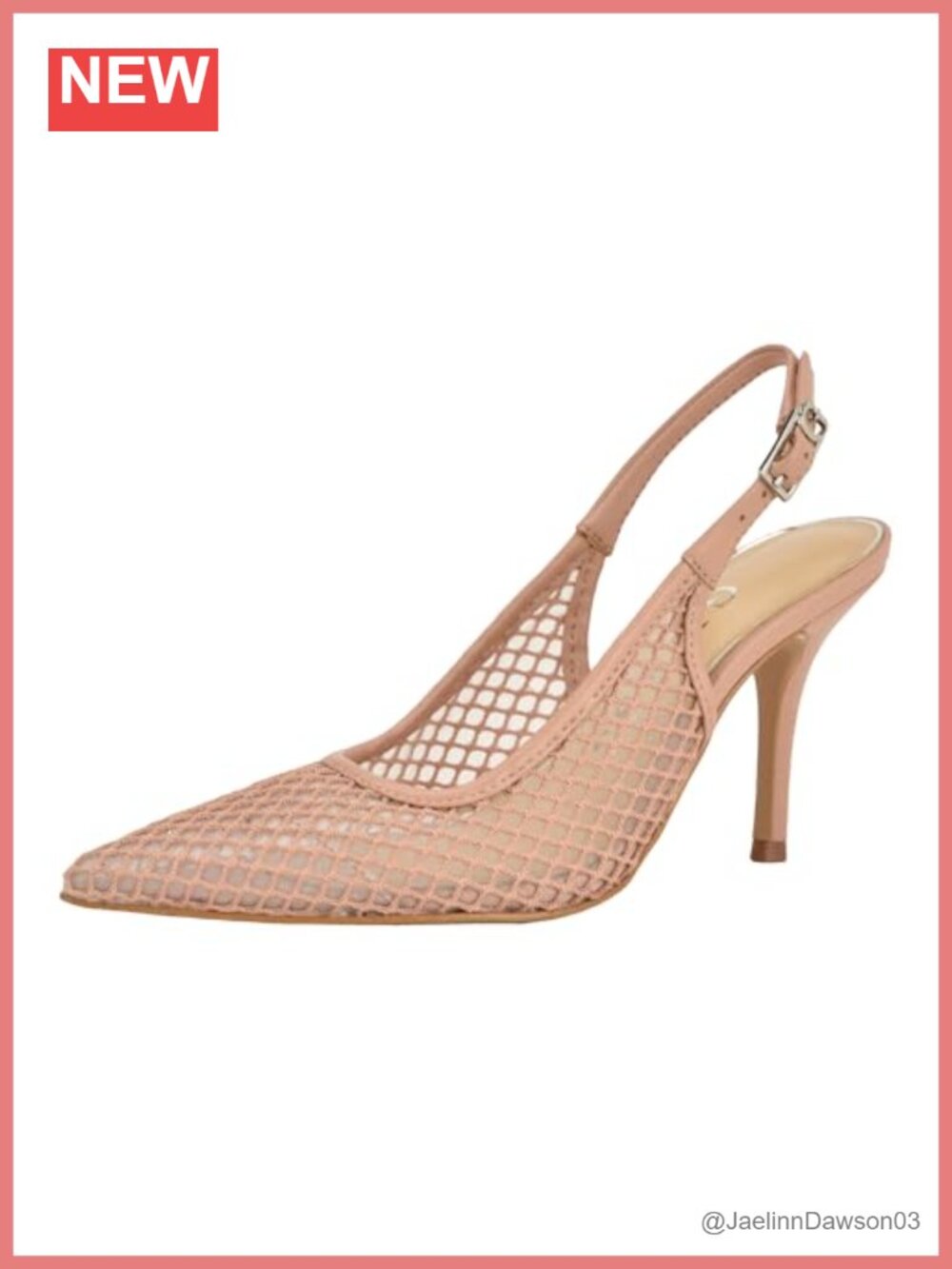 Womens Pandy Lace Slingback Square Toe Pump Heels 10cm